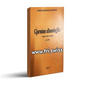 Gjurmime albanologjike Folklor dhe etnologji 26