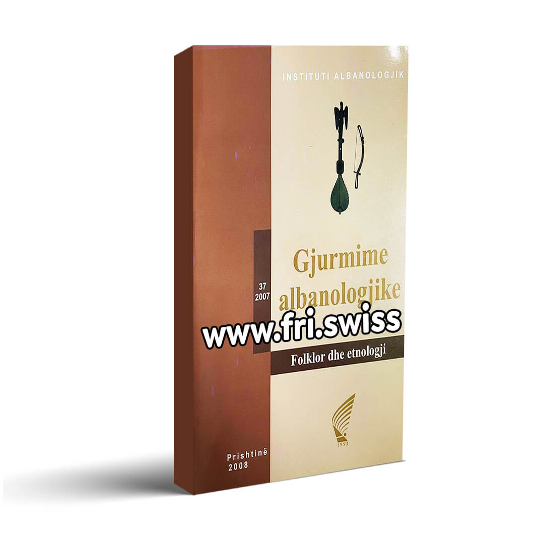 Gjurmime albanologjike Folklor dhe etnologji 37