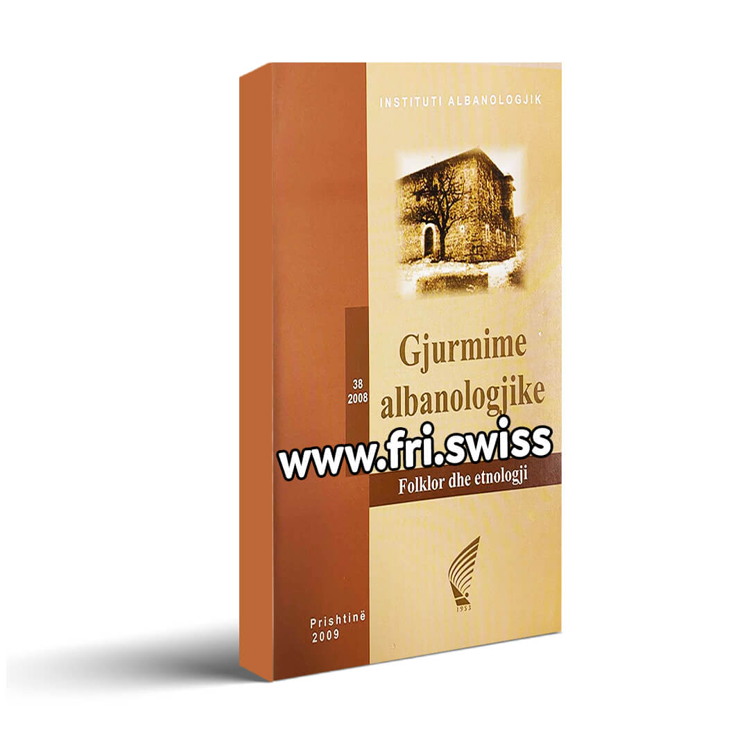 Gjurmime albanologjike Folklor dhe etnologji 38