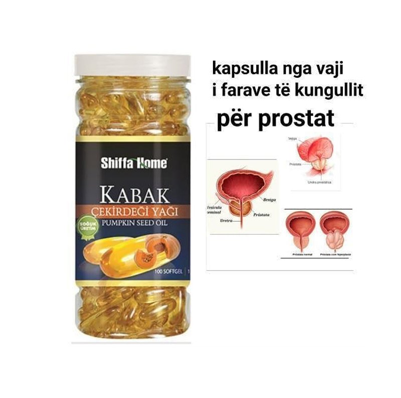 Kapsula te vajit te fares se kungullit Kabak Pumpkin Seed Oil