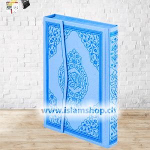 Kurani fisnik ne gjuhen arabe ngjyre e kalterte e celet Edler Quran Hellblau in arabische sprache