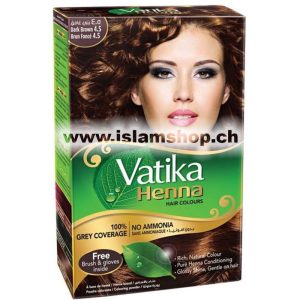 Vatika Dabur Henna e flokeve kana – ngjyre kafe me ekstrakt ulliri 60 g