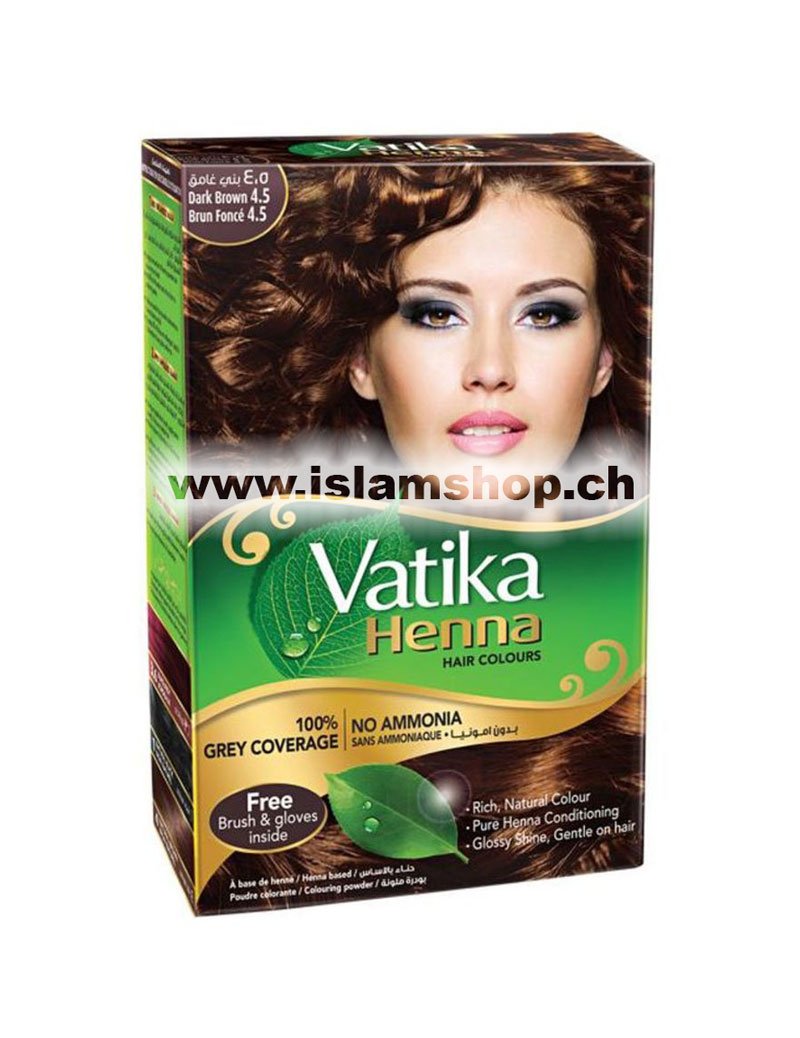 Vatika Dabur Henna e flokeve kana – ngjyre kafe me ekstrakt ulliri 60 g