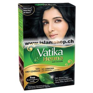 Vatika Dabur Henna e flokeve kena – ngjyre e zeze me ekstrakt ulliri 60G